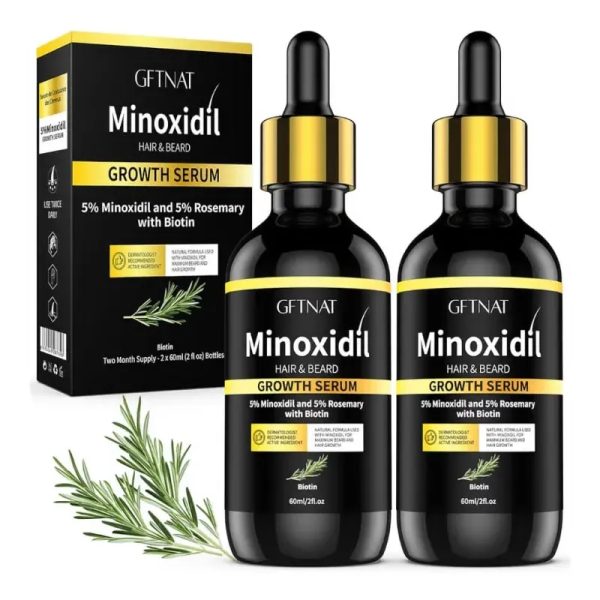 ✨ Sérum para el crecimiento del cabello con Minoxidil, romero y Biotina