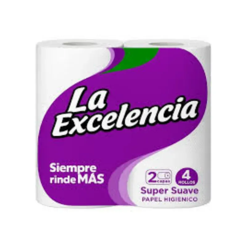 Paquete de papel sanitario de 4 rollos