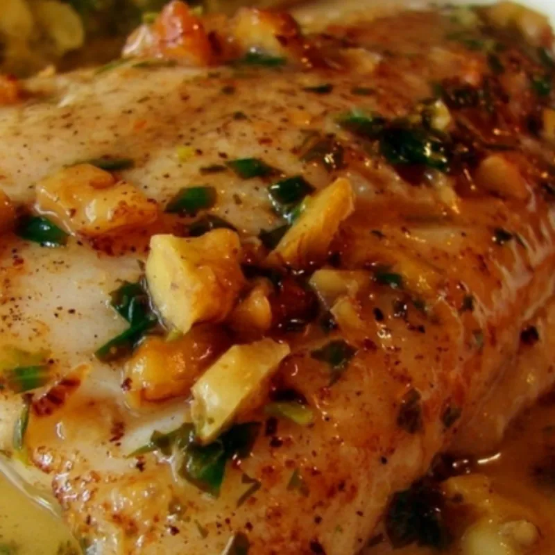 Pescado con mojo ibérico