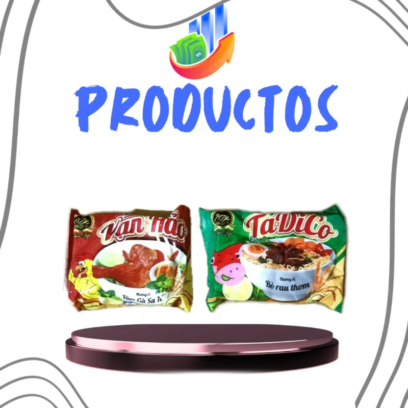 Sopas instantáneas de pollo y de res 65g