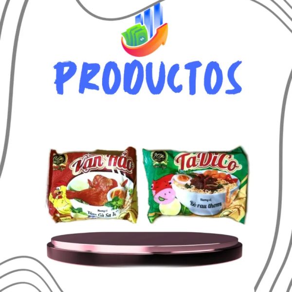 Sopas instantáneas de pollo y de res 65g