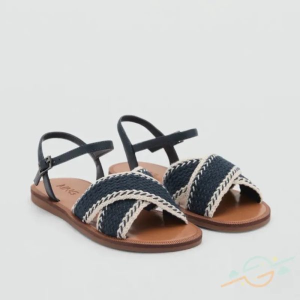 Sandalia azul MANGO #0002