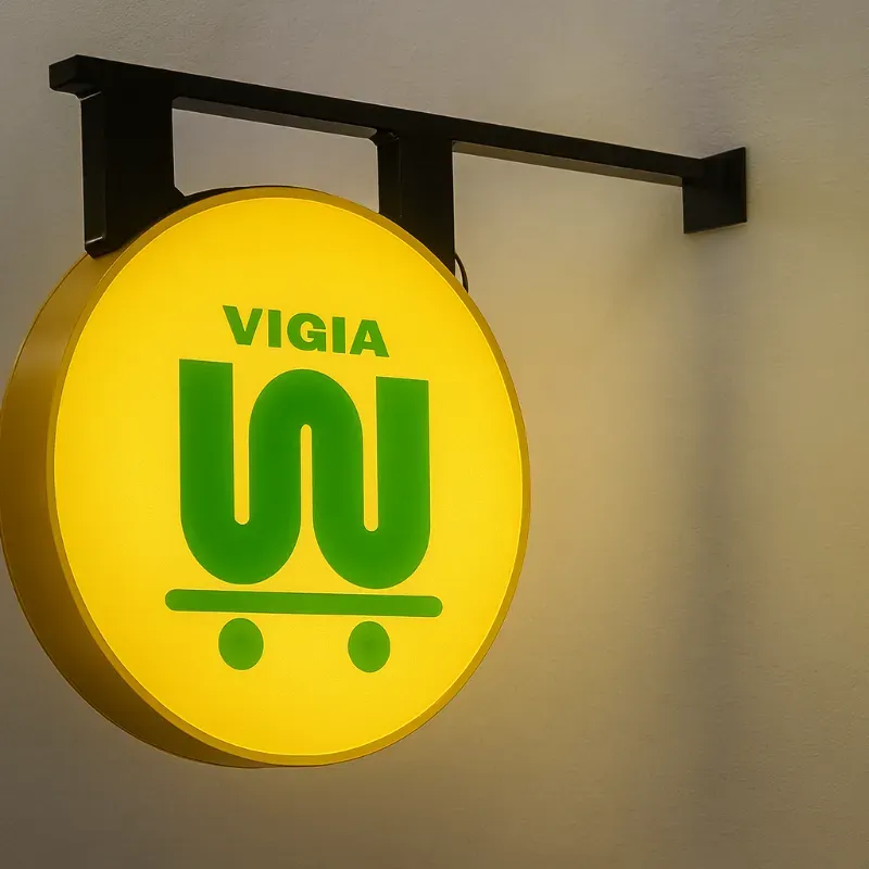 Cartel Lumínico Circular 60cm