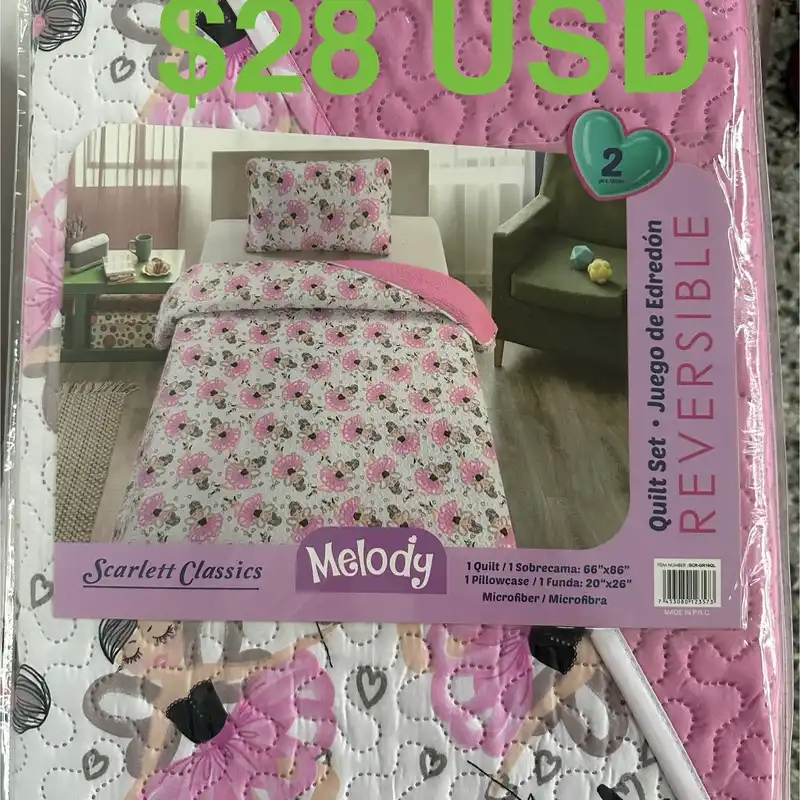Sobre cama de niña $28 USD
