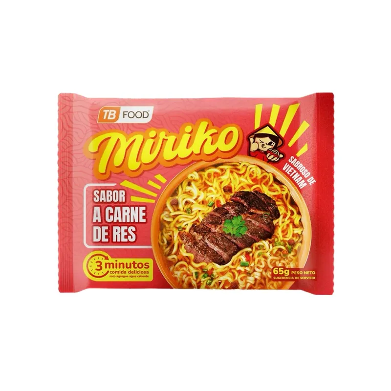 Sopa Instantánea Miriko Sabor a Carne de Res