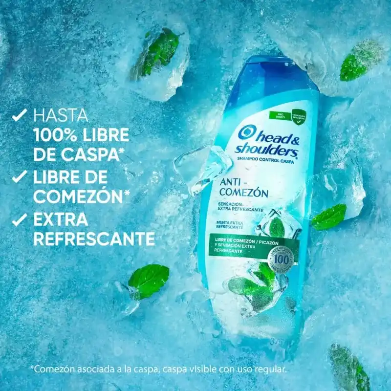 Shampoo Head & Shoulders Anticomezón Menta 180ml