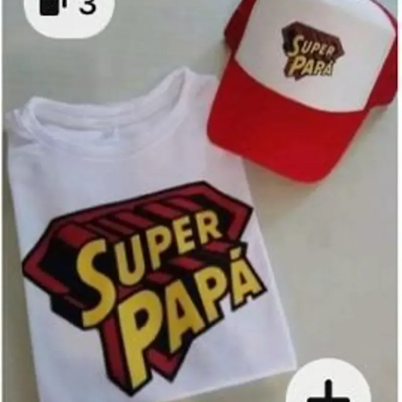 Juego personalizado de gorra y pullover de Super Papá