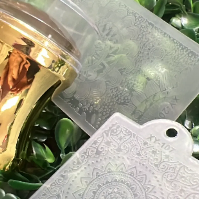 Cuño con dos placas