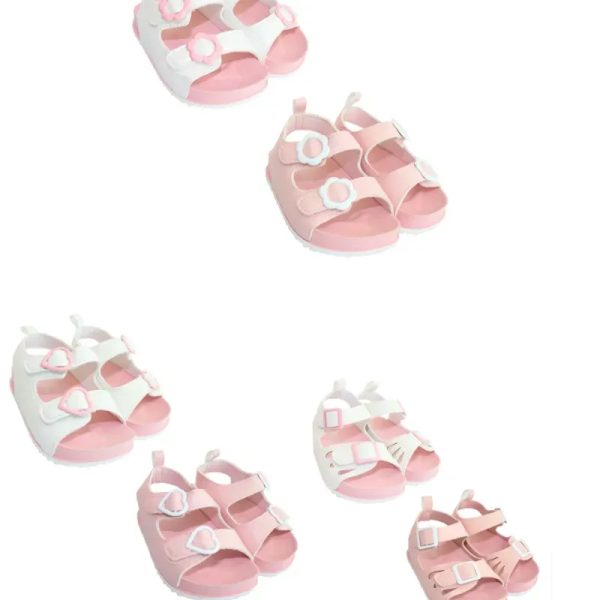 Set de Sandalias Infantiles Con Hebilla Variado