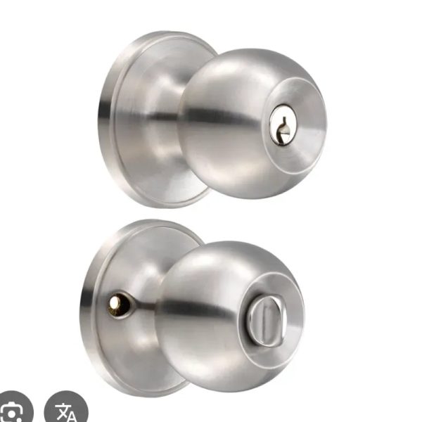Picaporte p/ cuarto, plateado (35POP)