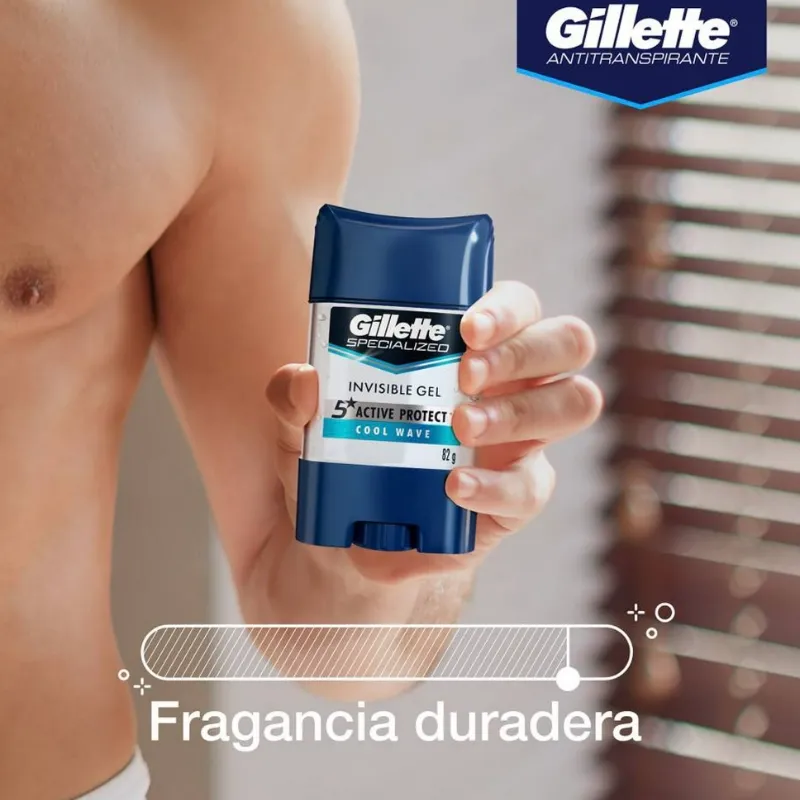 Desodorante en Gel Gillette Specialized Cool Wave 82 g c/u