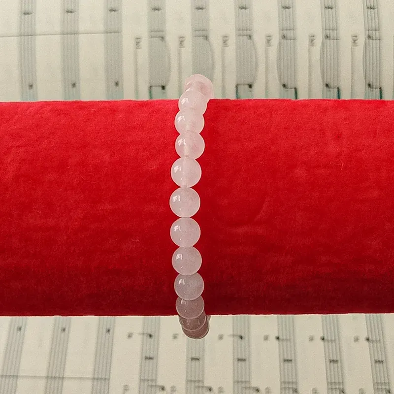 Pulseras de cuarzo rosa