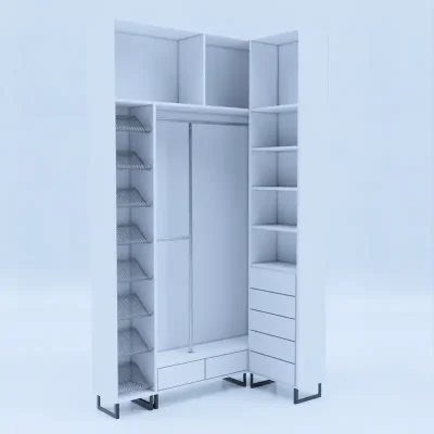 Armario esquinero + puerta corrediza