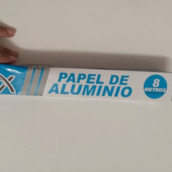 Papel aluminio 8mx30cm