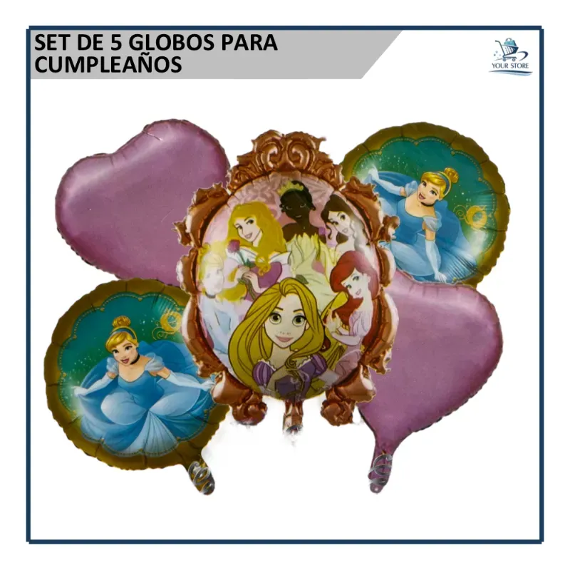 Set de Globos Princesas Disney