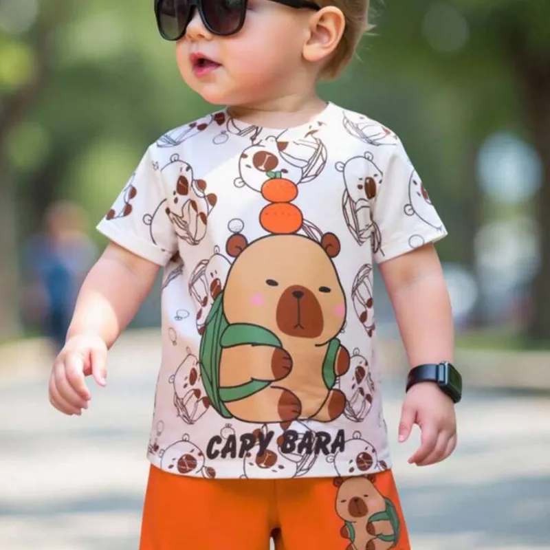 Conjunto naranja y blanco