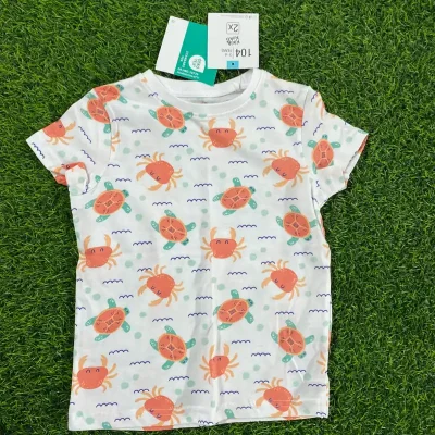 t-shirt tortugas - cangrejos