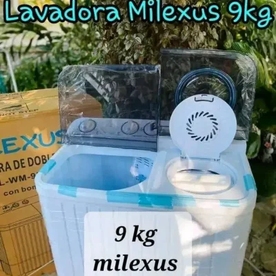 Lavadora Semiautomática de 9 kg 〽️ Milexus