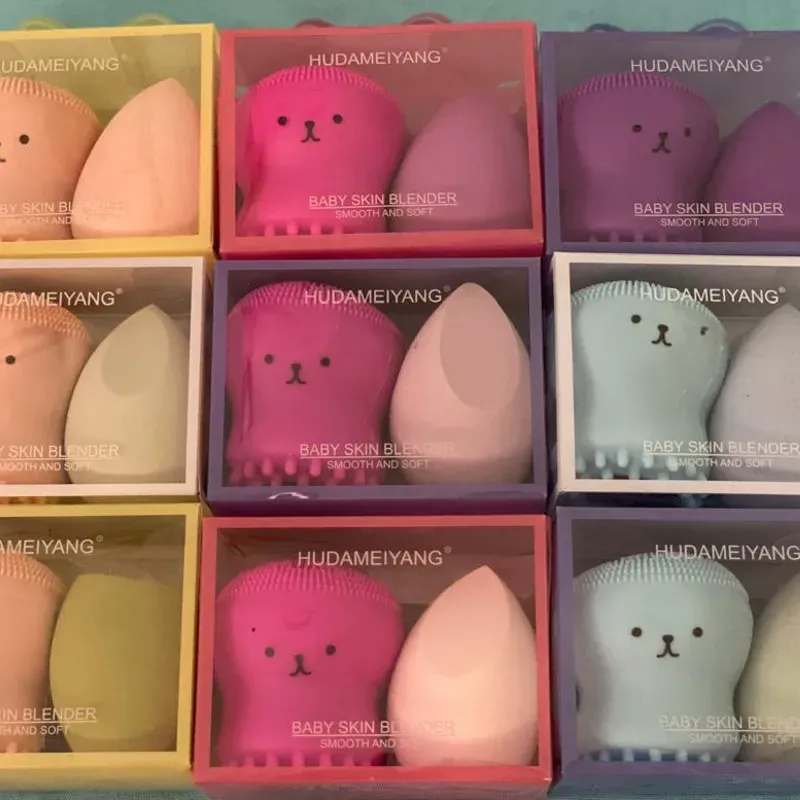 Pulpito exfoliante y beauty blender