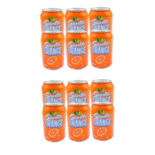 Refresco gaseado de naranja Santa