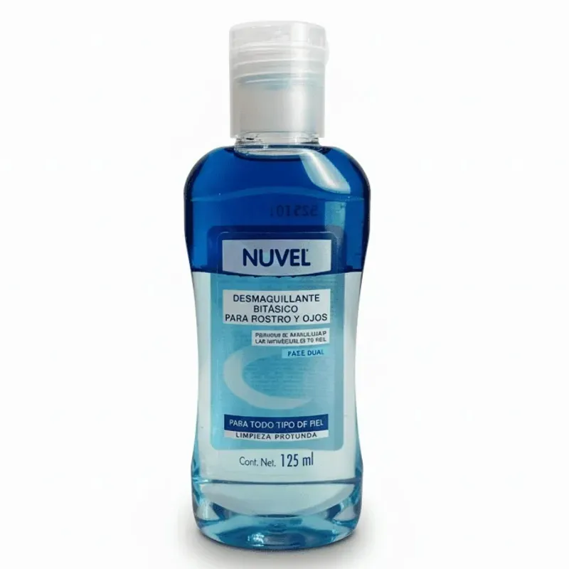 Desmaquillante Nuvel bifásico para rostro y ojos