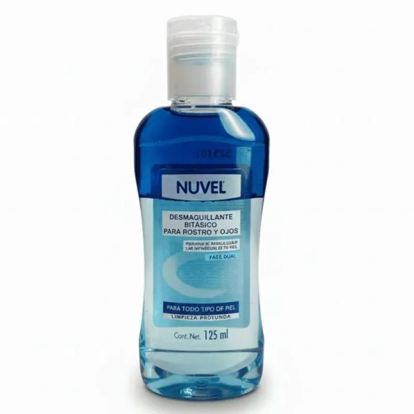 Desmaquillante Nuvel bifásico para rostro y ojos
