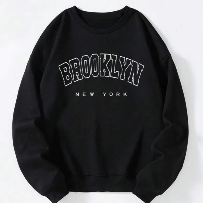 Hombres Sudadera con estampado de letra con forro térmico