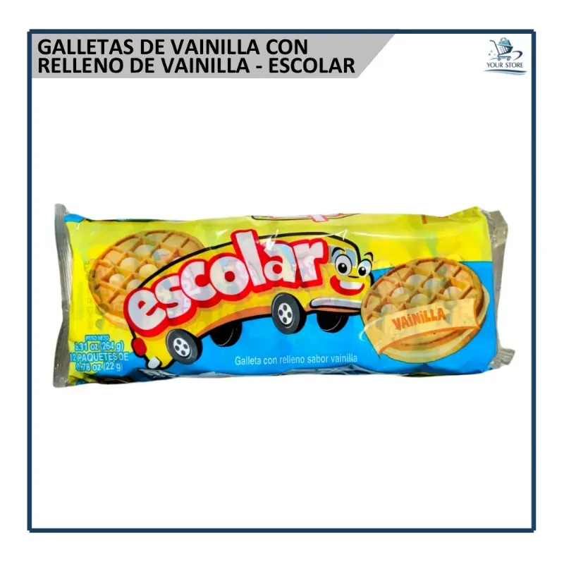 Galletas Vainilla - Escolar 12u (264g)