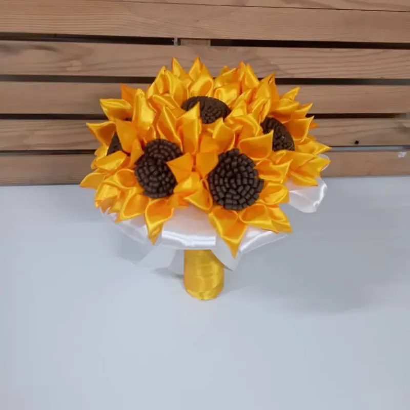 Ramo de boda de girasoles