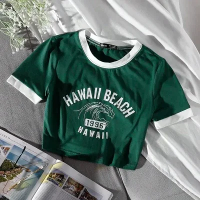  Camiseta Hawaii — Verde