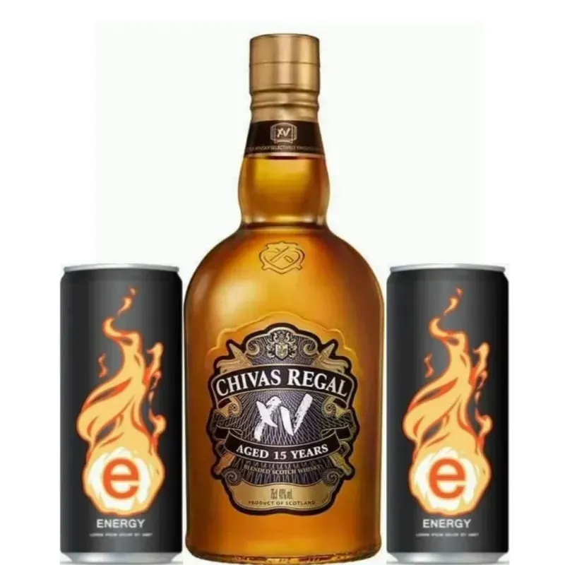 WHISKY CHIVAS REGAL XV AÑOS + 2 ENERGETICO