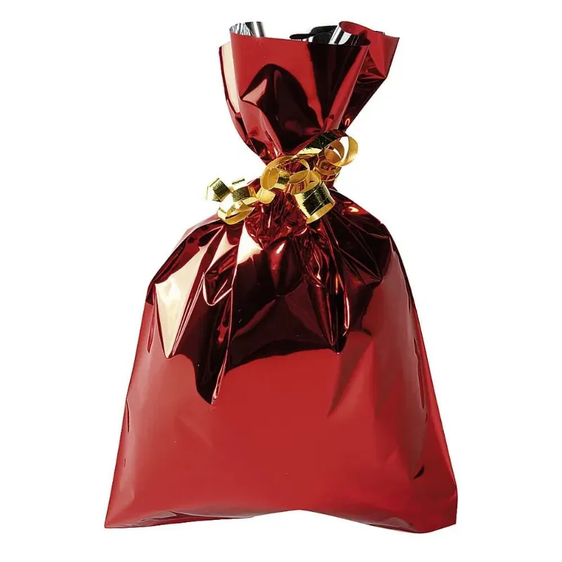 Bolsa de Regalo Metalizada Roja