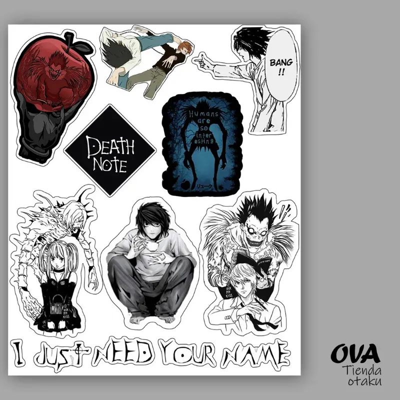 ☠️ Pack de stickers Death Note