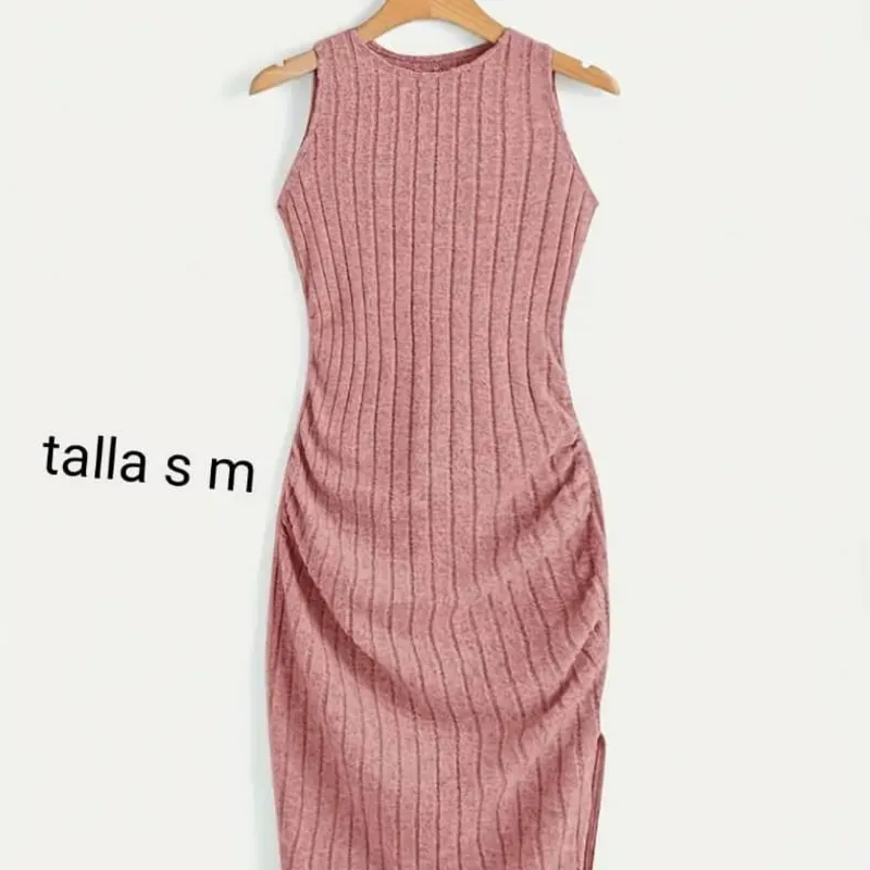 Vestido color salmón