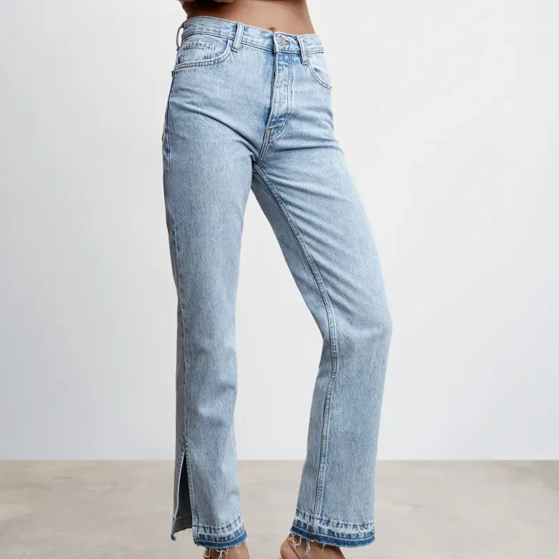 Jeans rectos tiro alto