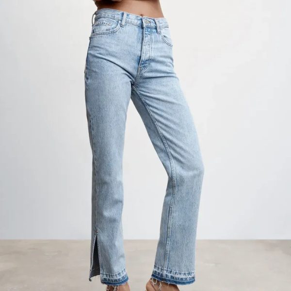 Jeans rectos tiro alto