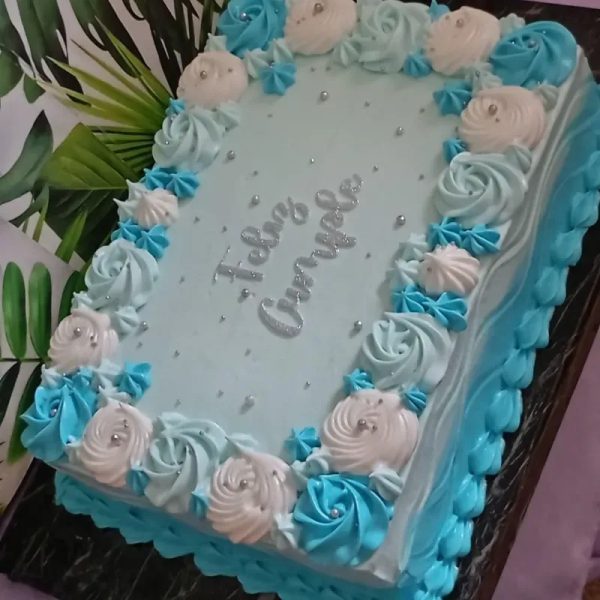 Cake media bandeja 