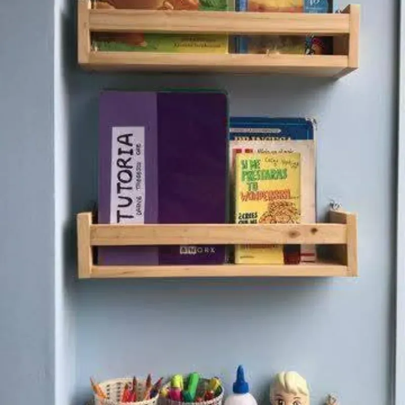 Juego de 2 repisas para libros infantiles