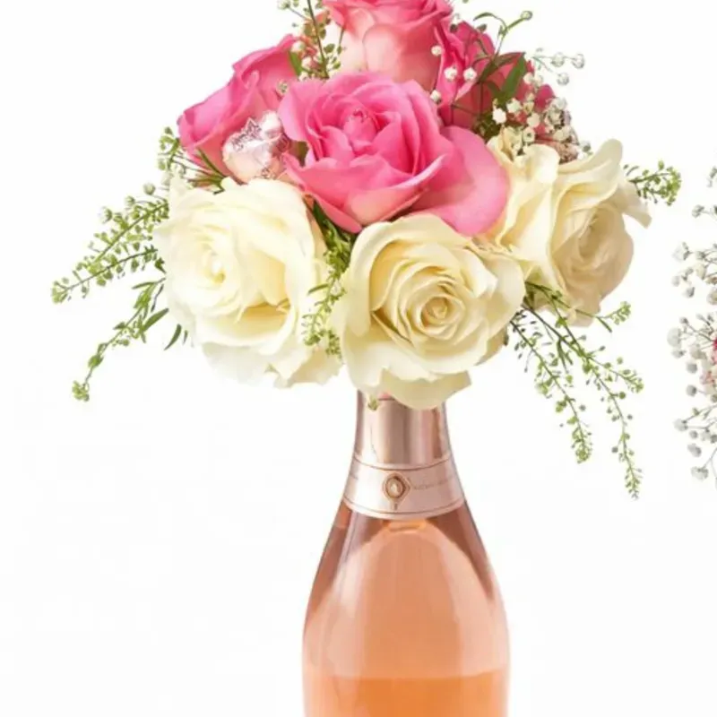 Botella floral clásica