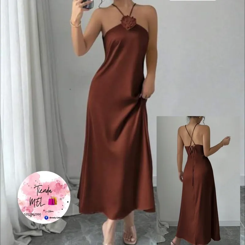 Vestido largo de noche talla s