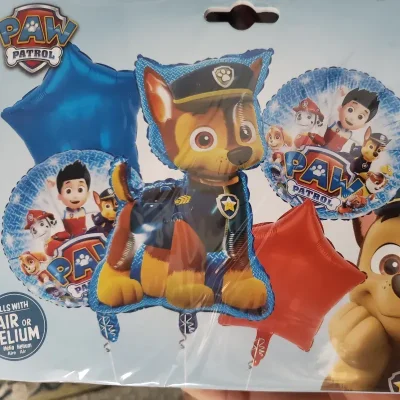 Set de globos Chase paw patrol