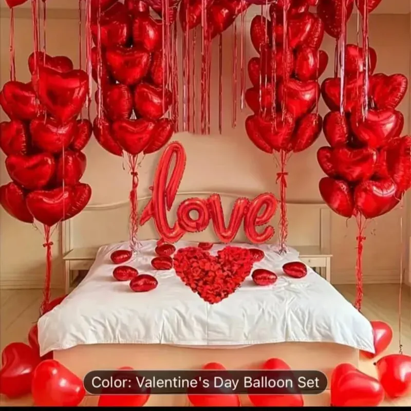 Set globos y petalos