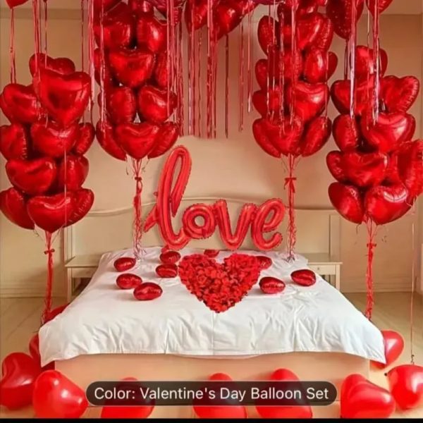 Set globos y petalos