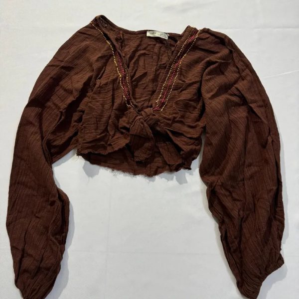 Top Carmelita con Cuentas Mangas Largas
