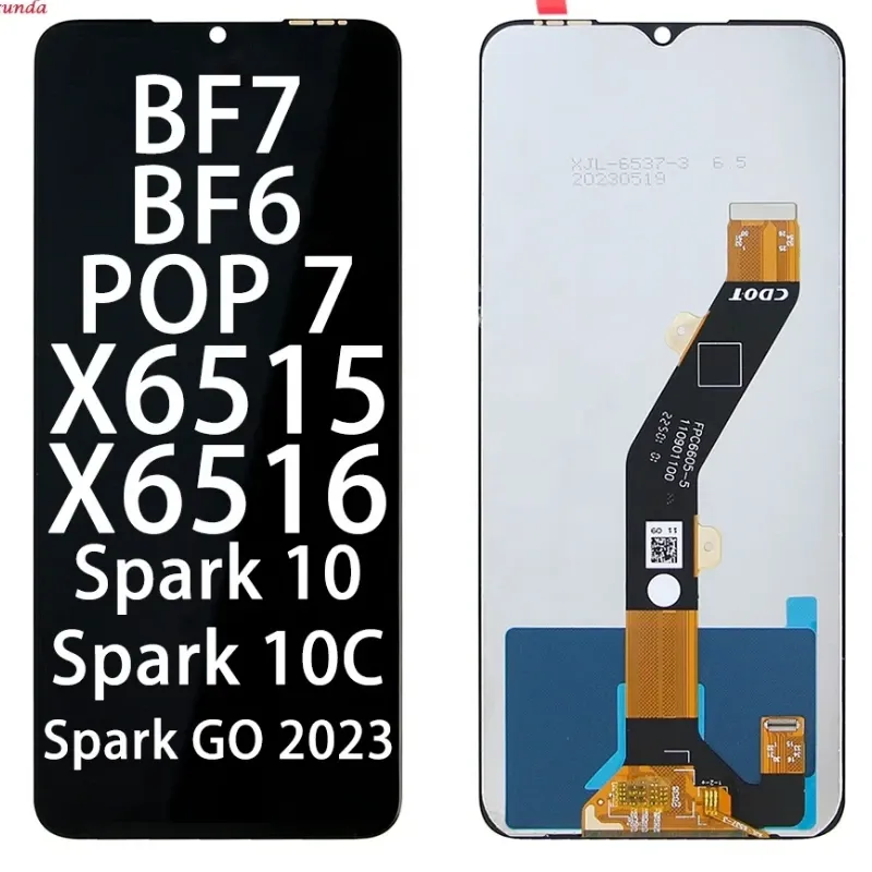 Pantalla Tecno Spark 2023