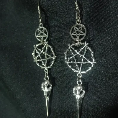 Aretes Misticos - cuervo