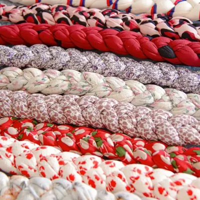 Diademas trenzadas estampadas