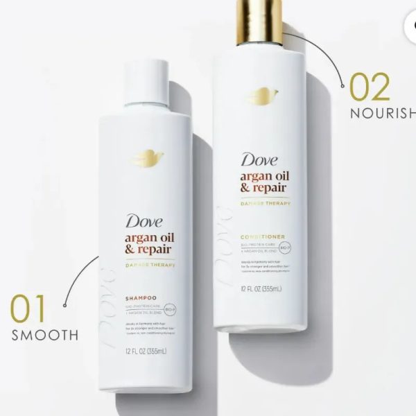 Champú y acondicionador Argan Oil & Repair de Dove Damage Therapy