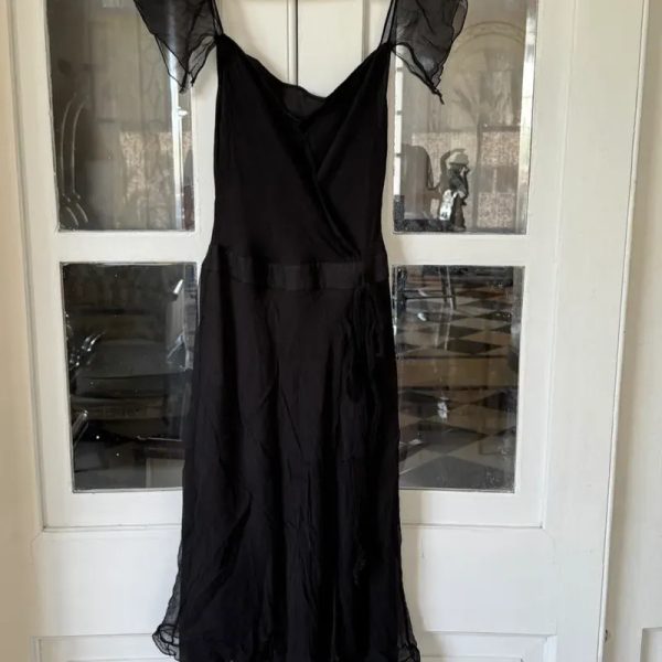 Vestido negro largo