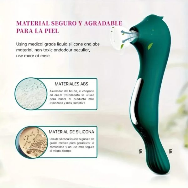 ‼️ Vibrador de Succión Potente 2 en 1